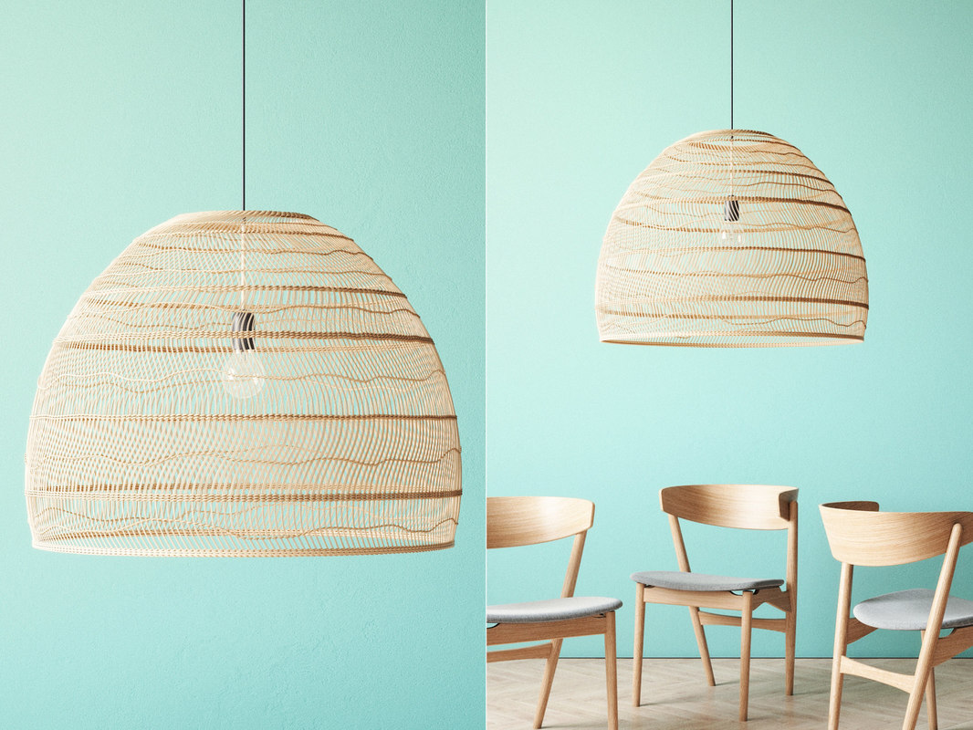 Wicker Hanging Lamp Large 3d Model Turbosquid 1172424 Wicker Hanging Lamp Large 3d Model