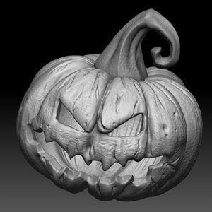 3D halloween pumpkin