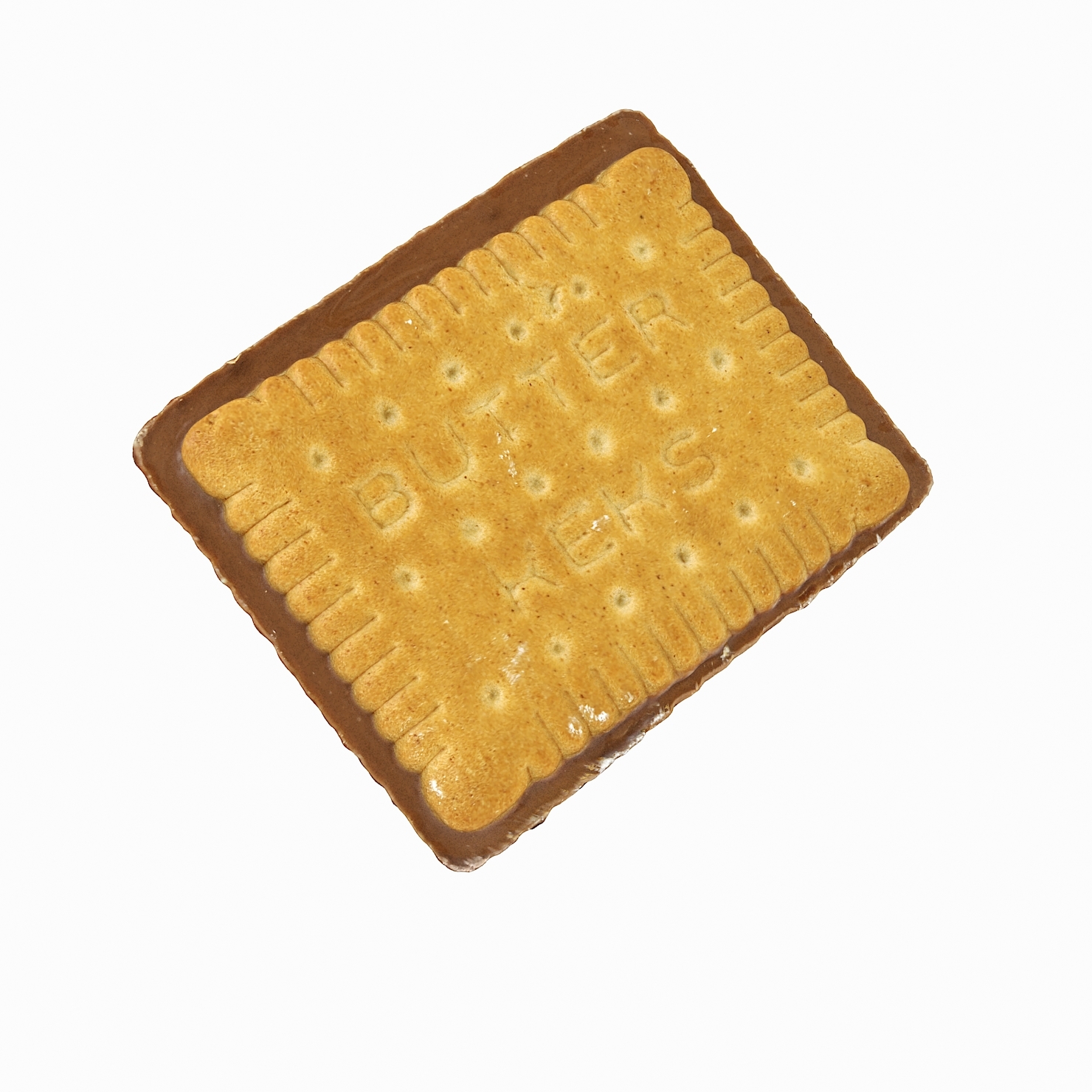 现实巧克力方形饼干涂层3d模型