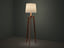stilt floor table lamps 3D model
