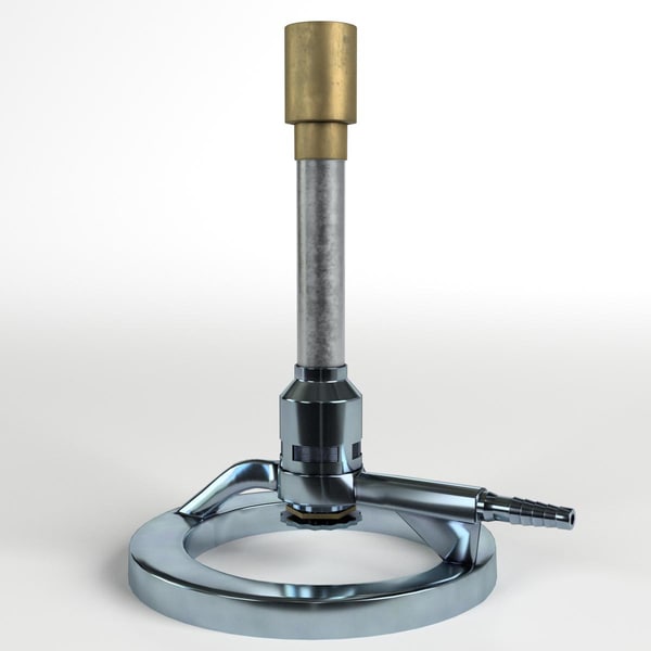 3d model bunsen burner 2
