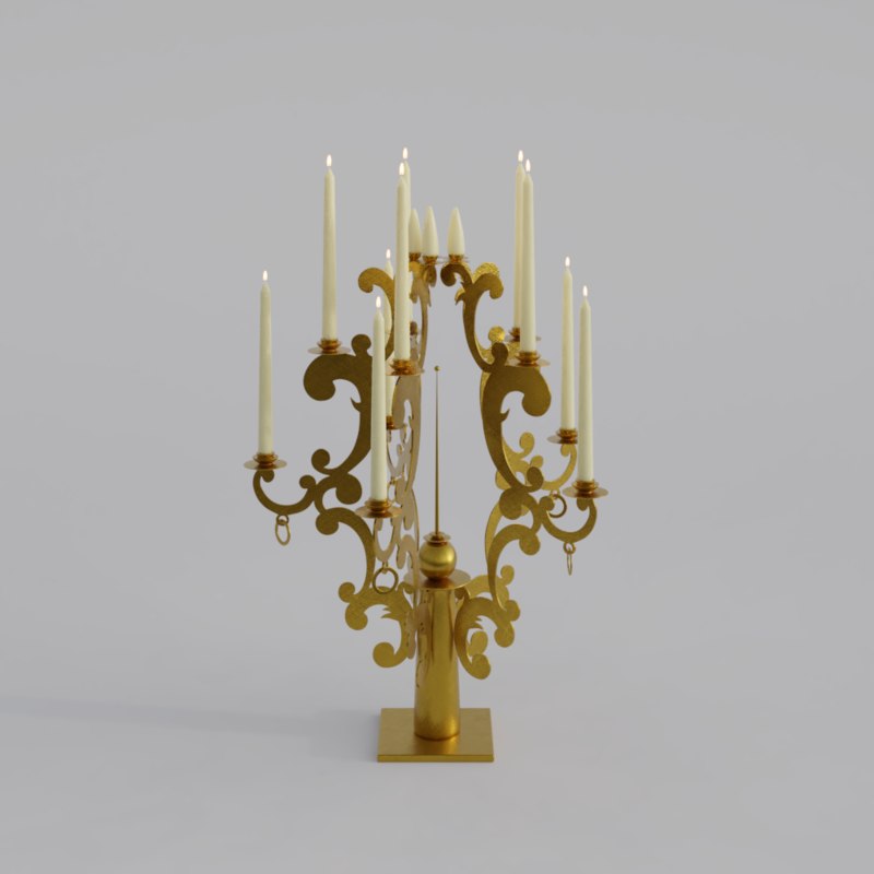 Candle blender model TurboSquid 1172850