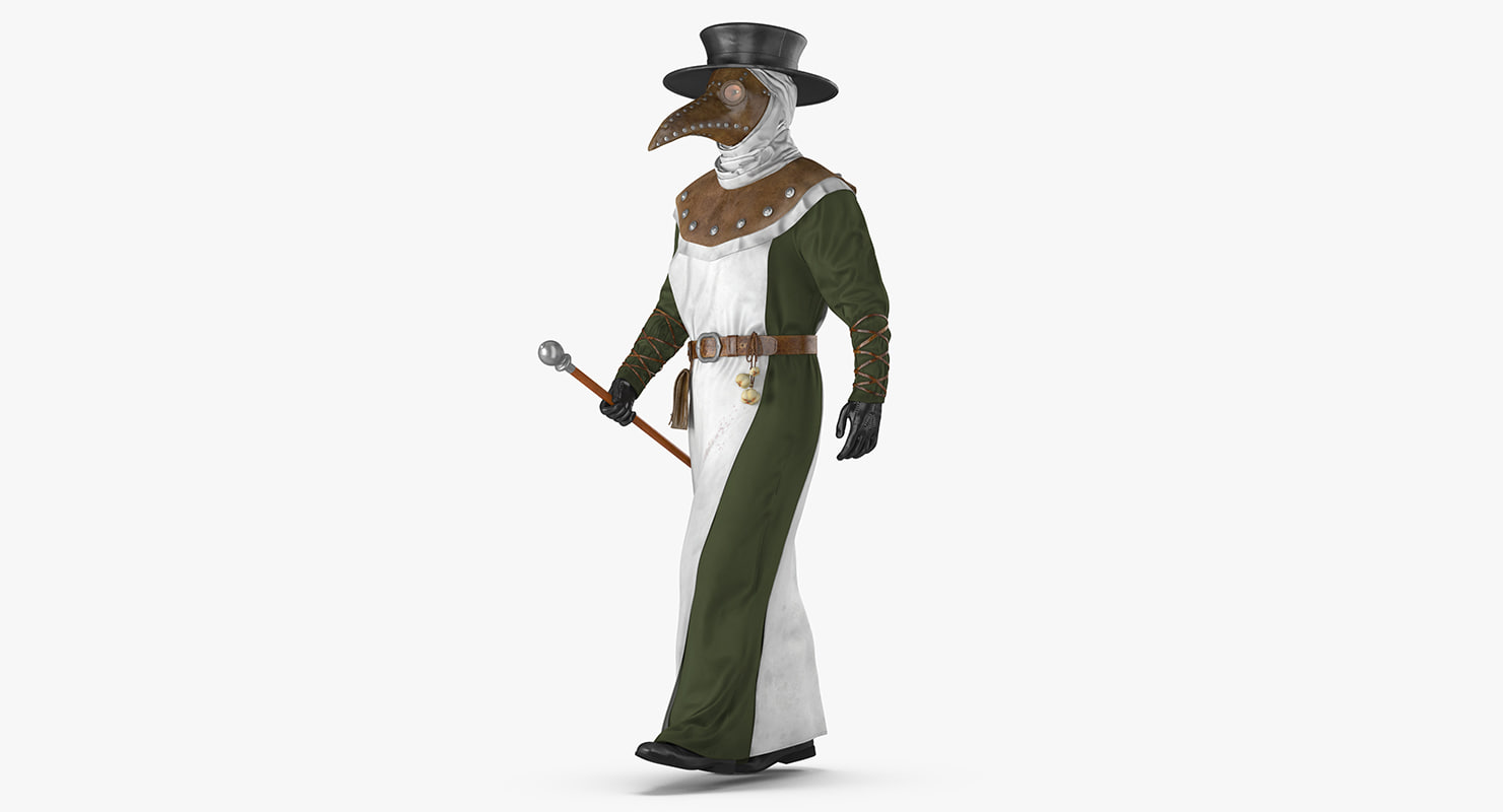 Plague doctor walking pose 3D model - TurboSquid 1172969