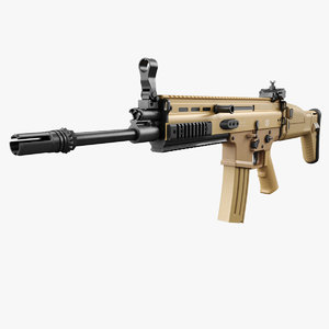scar rifle 3D model