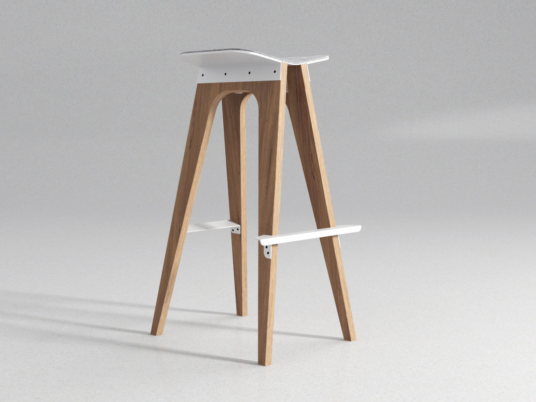 Free c5 bar stool 3D model TurboSquid 1173245