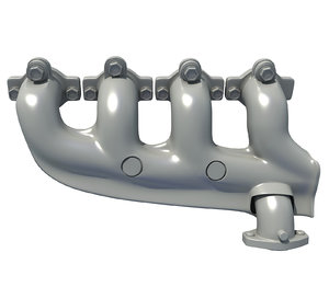 3D engine exhaust manifolds model