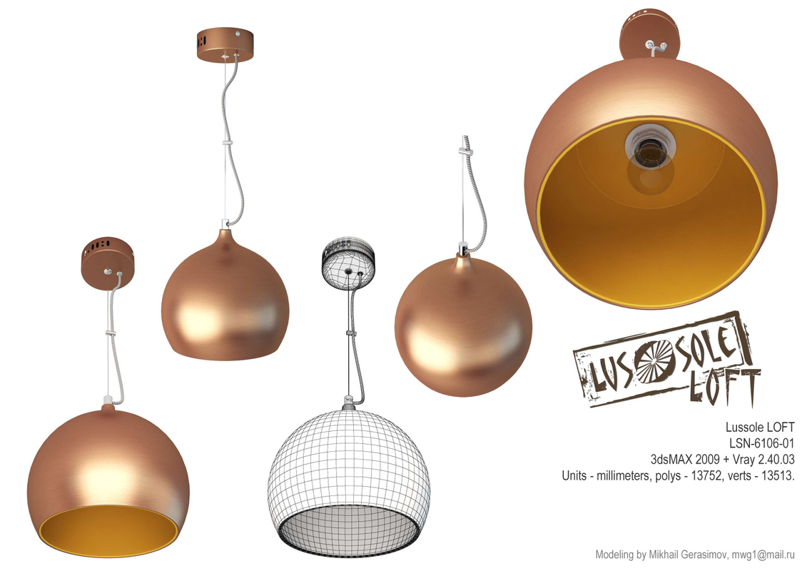 3D loft lussole model - TurboSquid 1173441