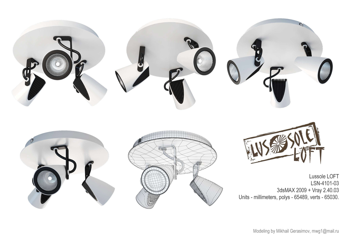3D loft lussole model - TurboSquid 1173441