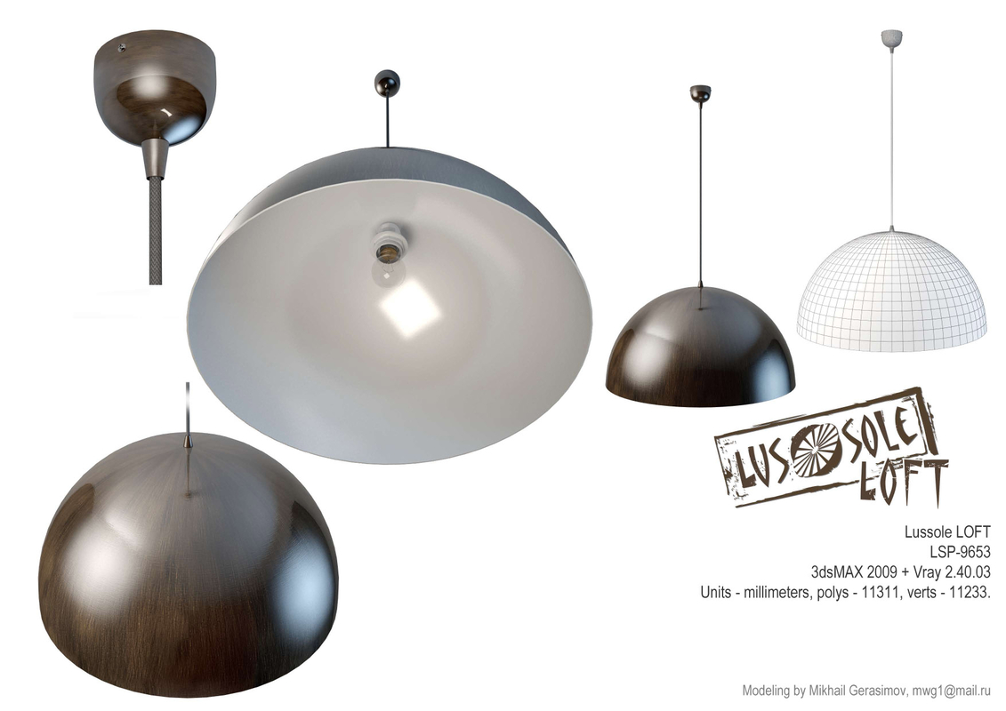 3D loft lussole model - TurboSquid 1173441