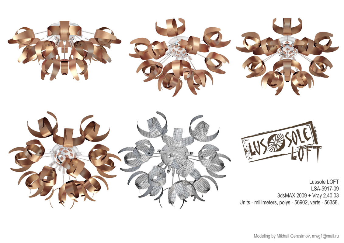 3D loft lussole model - TurboSquid 1173441