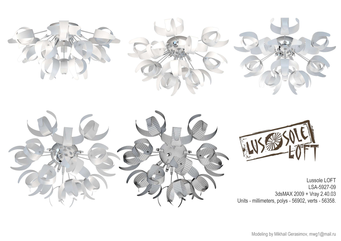 3D loft lussole model - TurboSquid 1173441