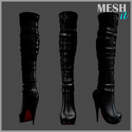 Knee boots 3D model - TurboSquid 1173445