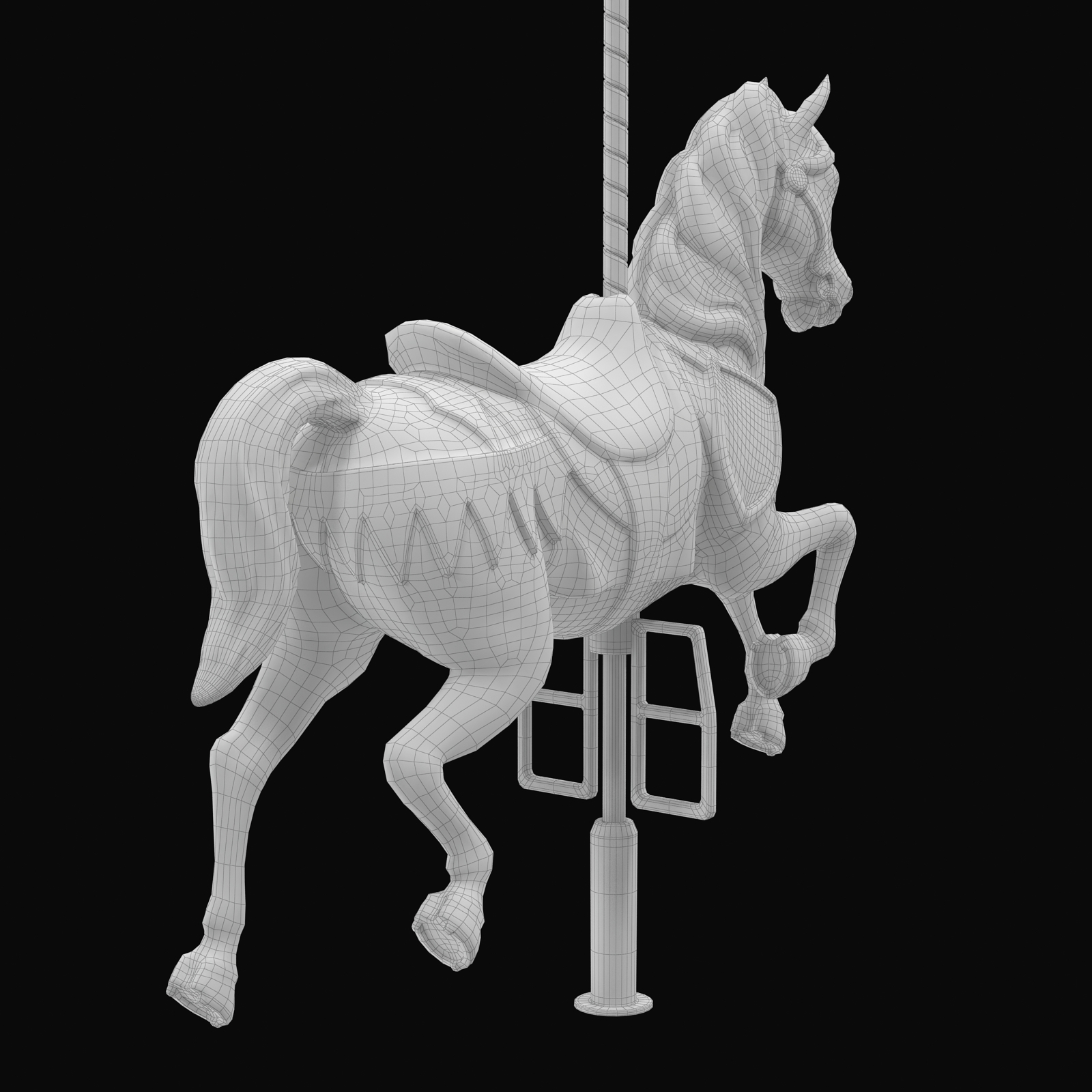 旋转木马马收集123d模型