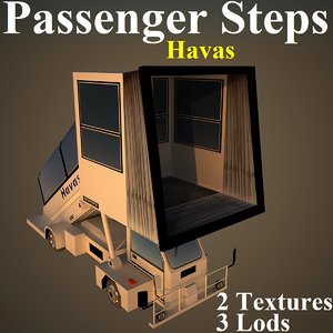 3D passenger steps hav model