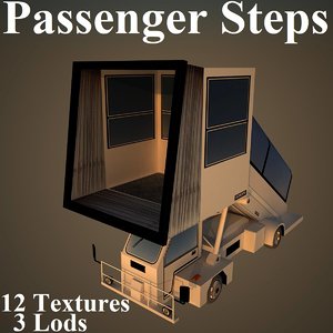 passenger steps 3D model