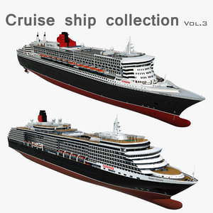 cruise ships 3 3D