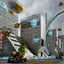 3D sci fi city metropolis