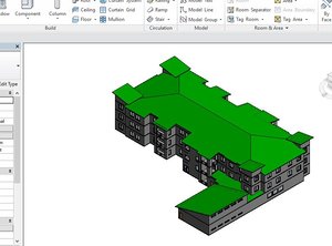 revit exterior architecture 3D model