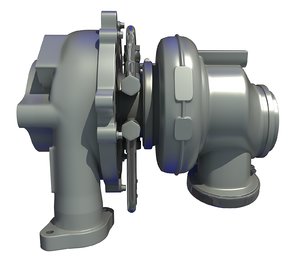 engine turbo 3D model