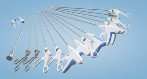 laparoscopic instruments 3D model