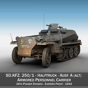 sd kfz 250 - 3D model