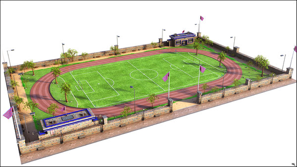 soccer field 3D