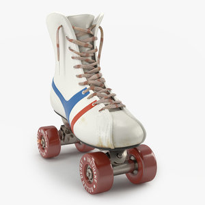 sculpted vintage skates 3D