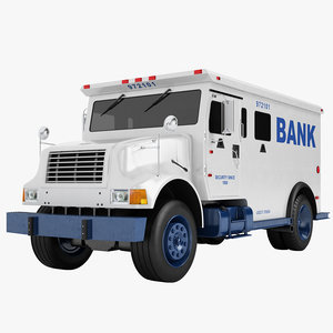 3D bank armored truck