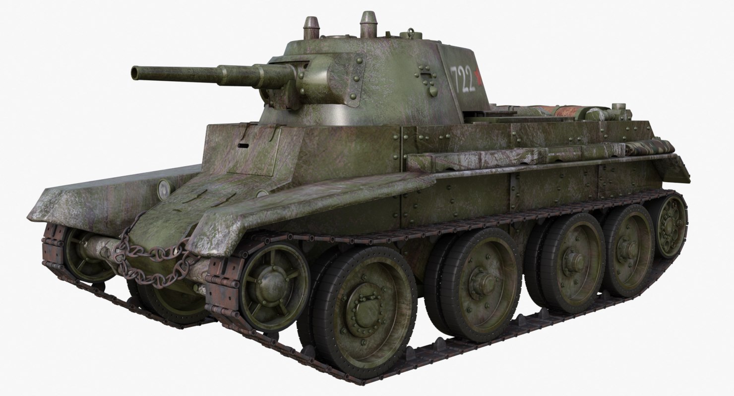 Tank bt 7 soviet 3D model - TurboSquid 1174229