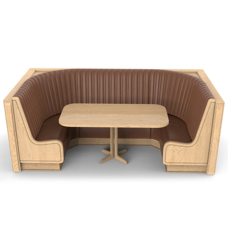 Banquette Seating 3d Model Turbosquid, Round Banquette Seating