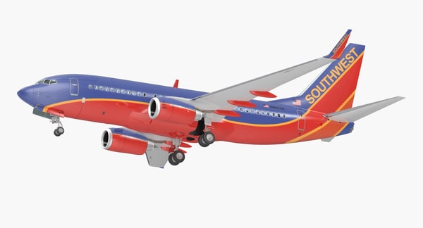 Boeing 737 700 With Interior Southwest Airlines Rigged