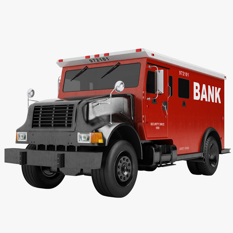3D model bank armored truck TurboSquid 1174403
