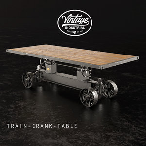 dining table train crank 3D model