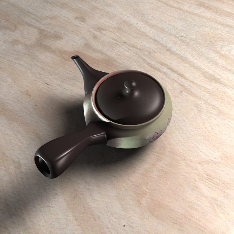 3D japanese teapot model TurboSquid 1174611