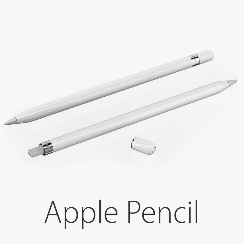 Apple Pencil Ipad Pro 3d Model Turbosquid 1174624