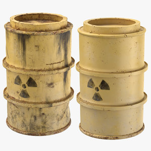 toxic waste drums model