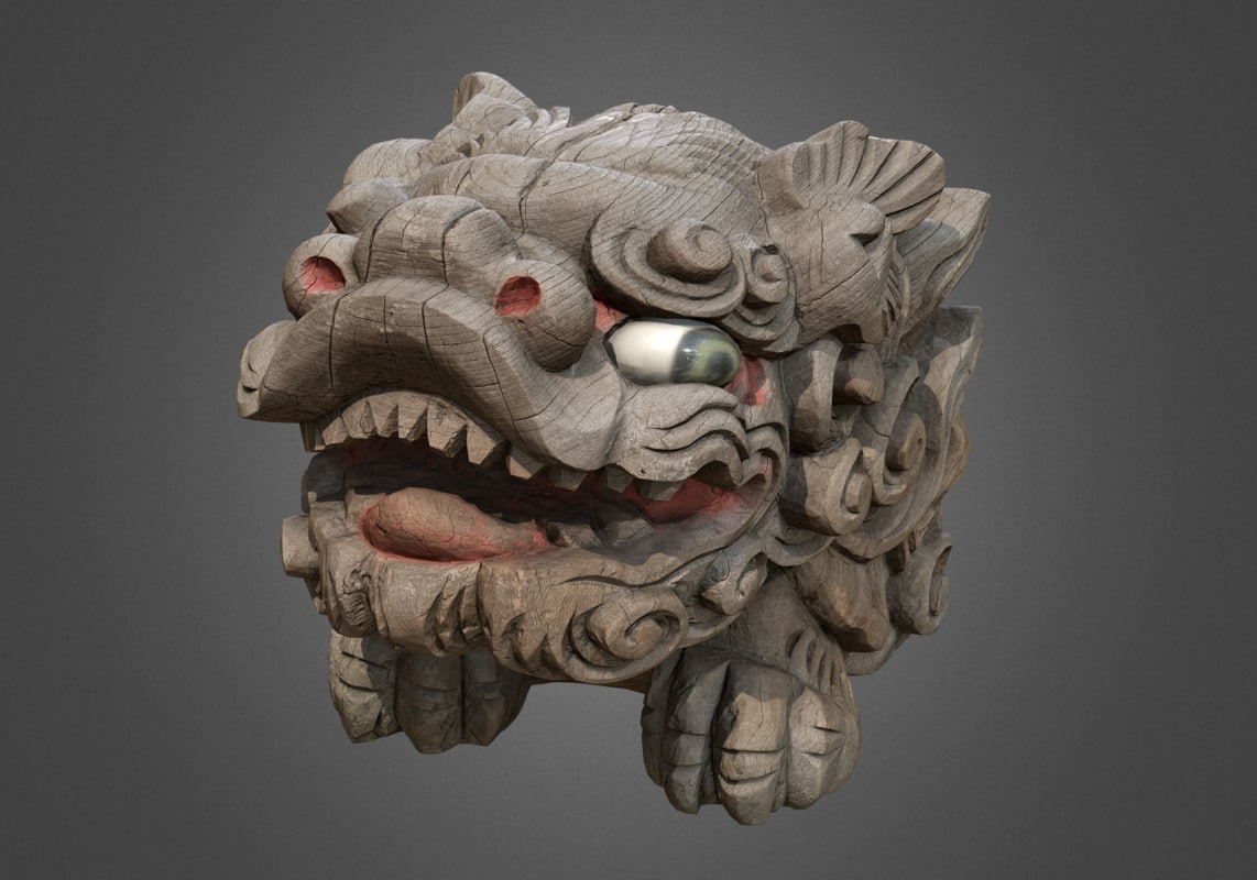 3d Shisa Lion Dog Okinawan Turbosquid