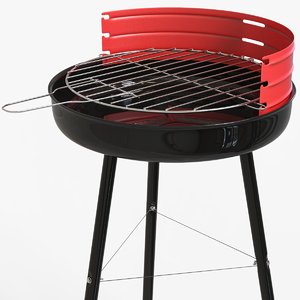 barbecue charcoal 3D model
