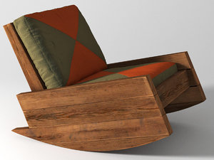asturias rocking armchair 3D model