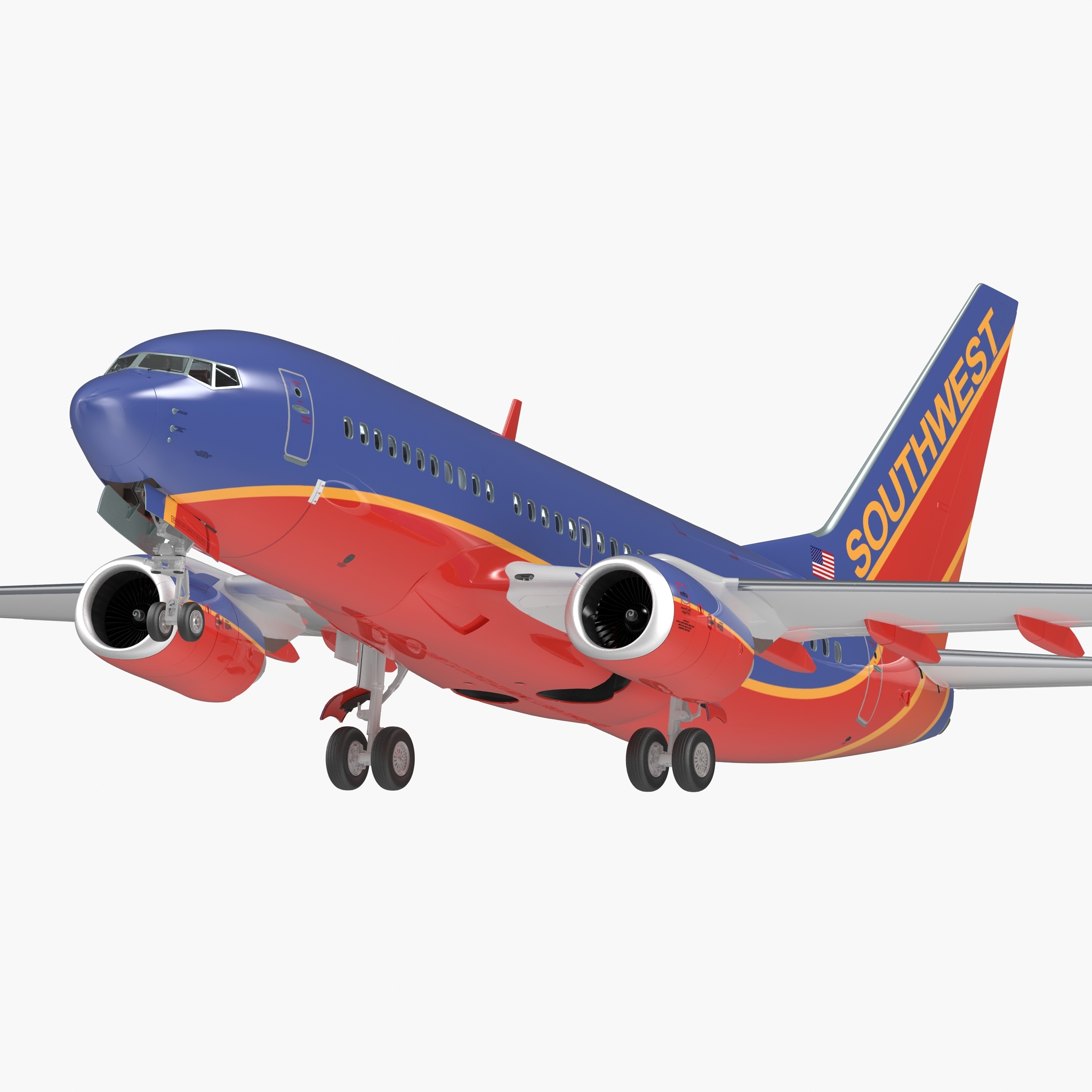 Boeing 737 700 Con Interior Southwest Airlines
