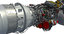 3D turboprop engine model