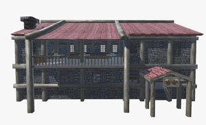 3D model medieval tavern