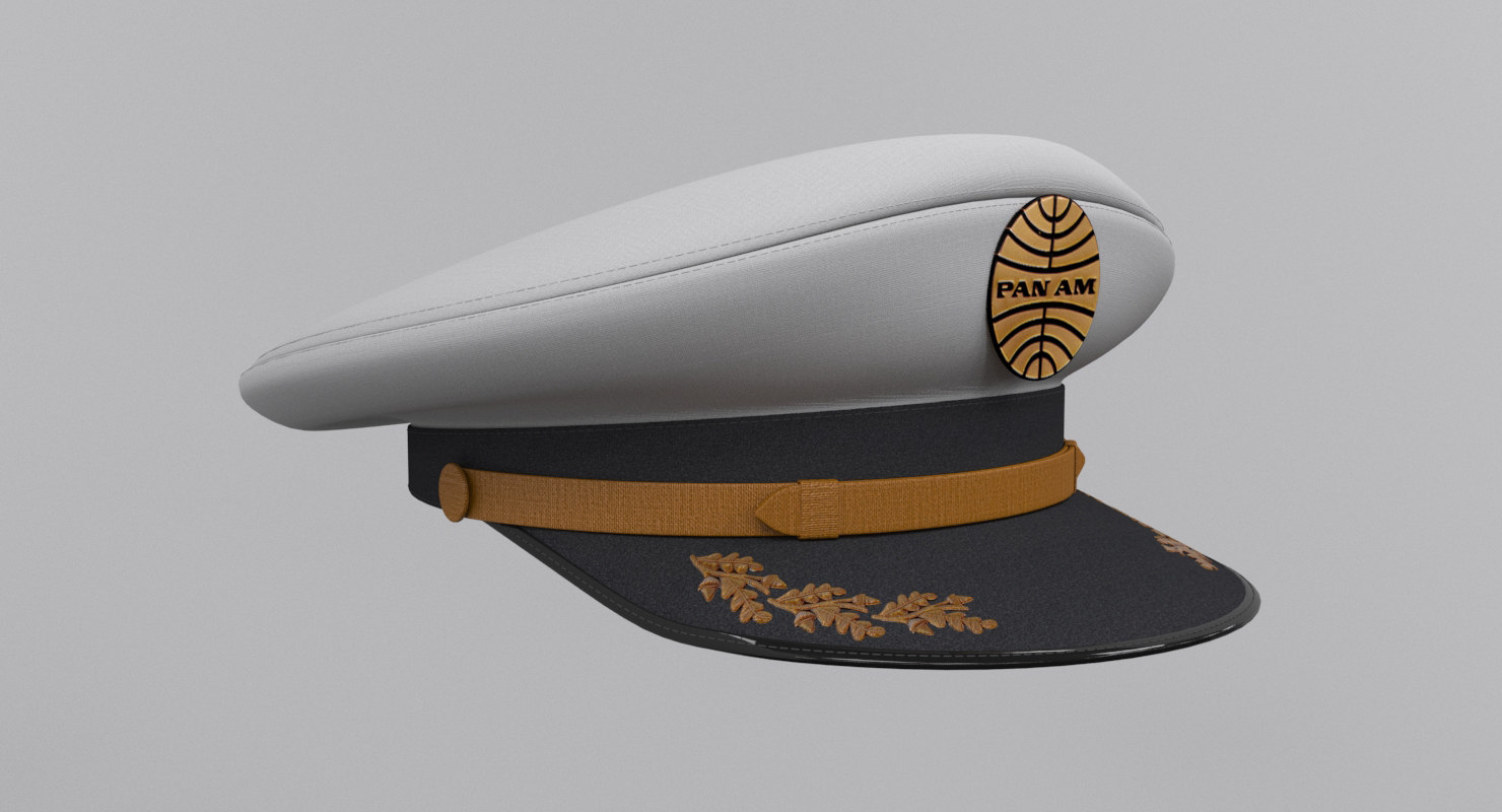 3D captain hat model TurboSquid 1175115