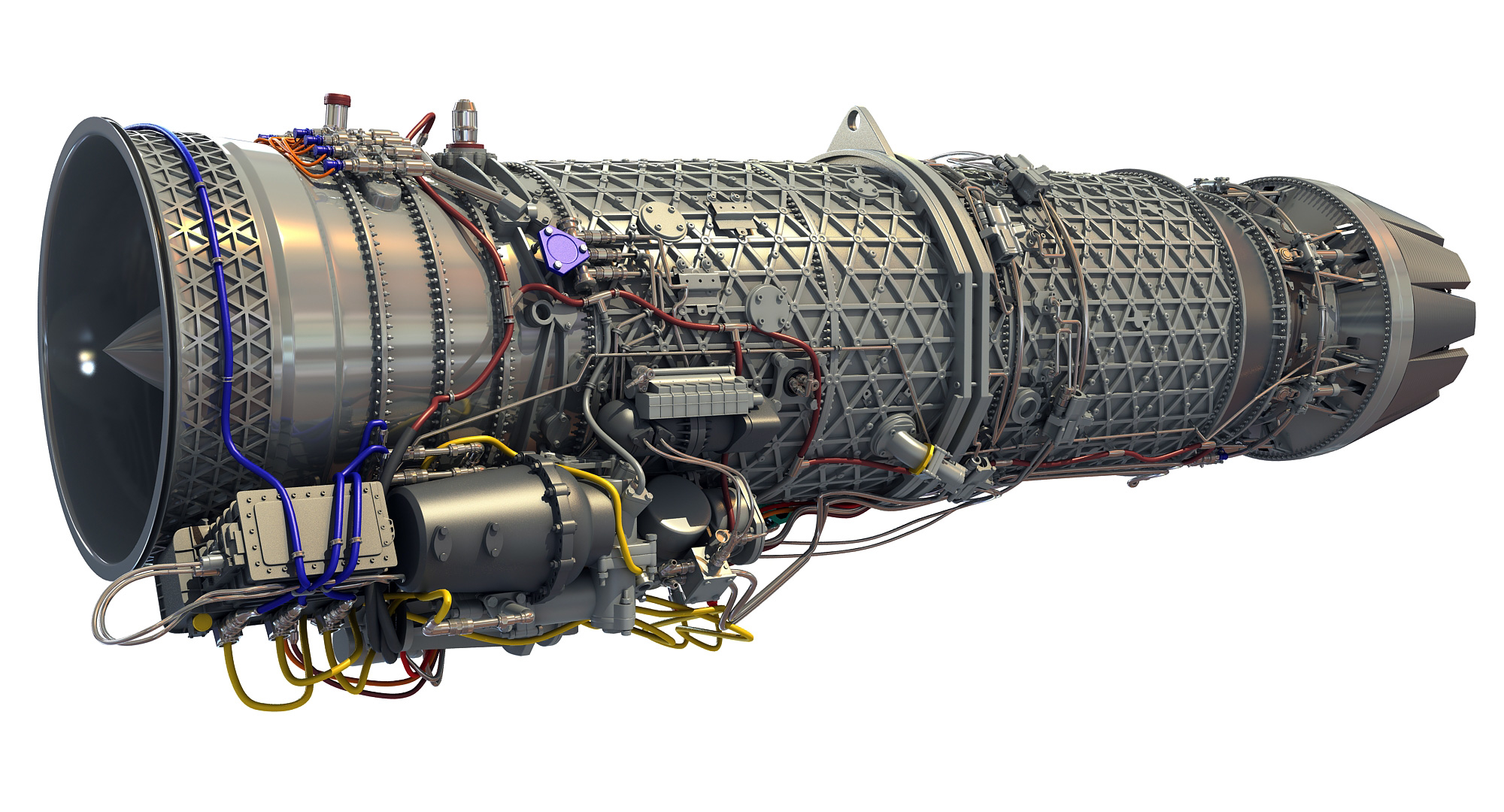 modelo 3d Turbofan Militar Afterburning Engines - TurboSquid 1175148