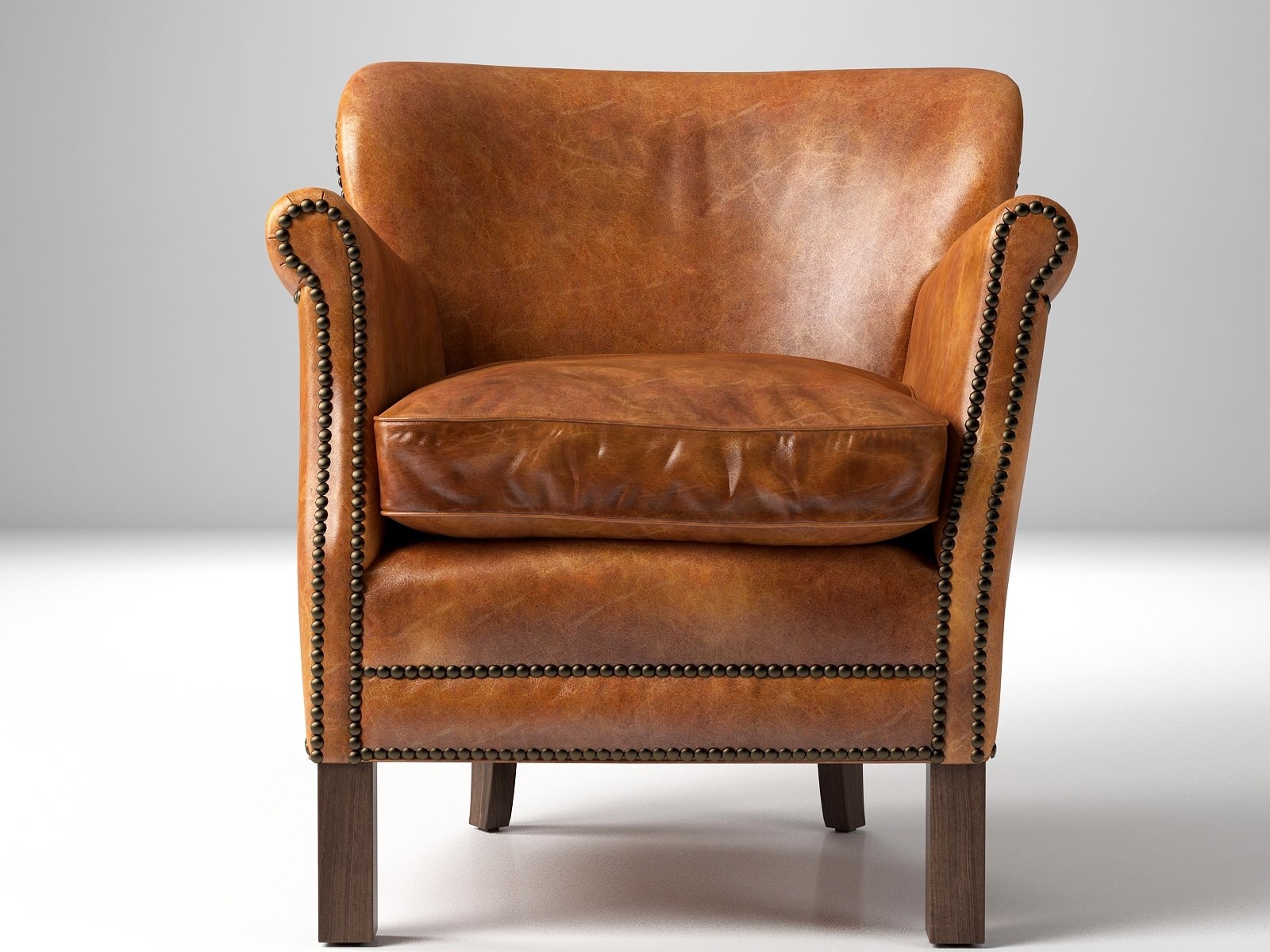 3d Model Professor S Leather Chair Turbosquid 1175319