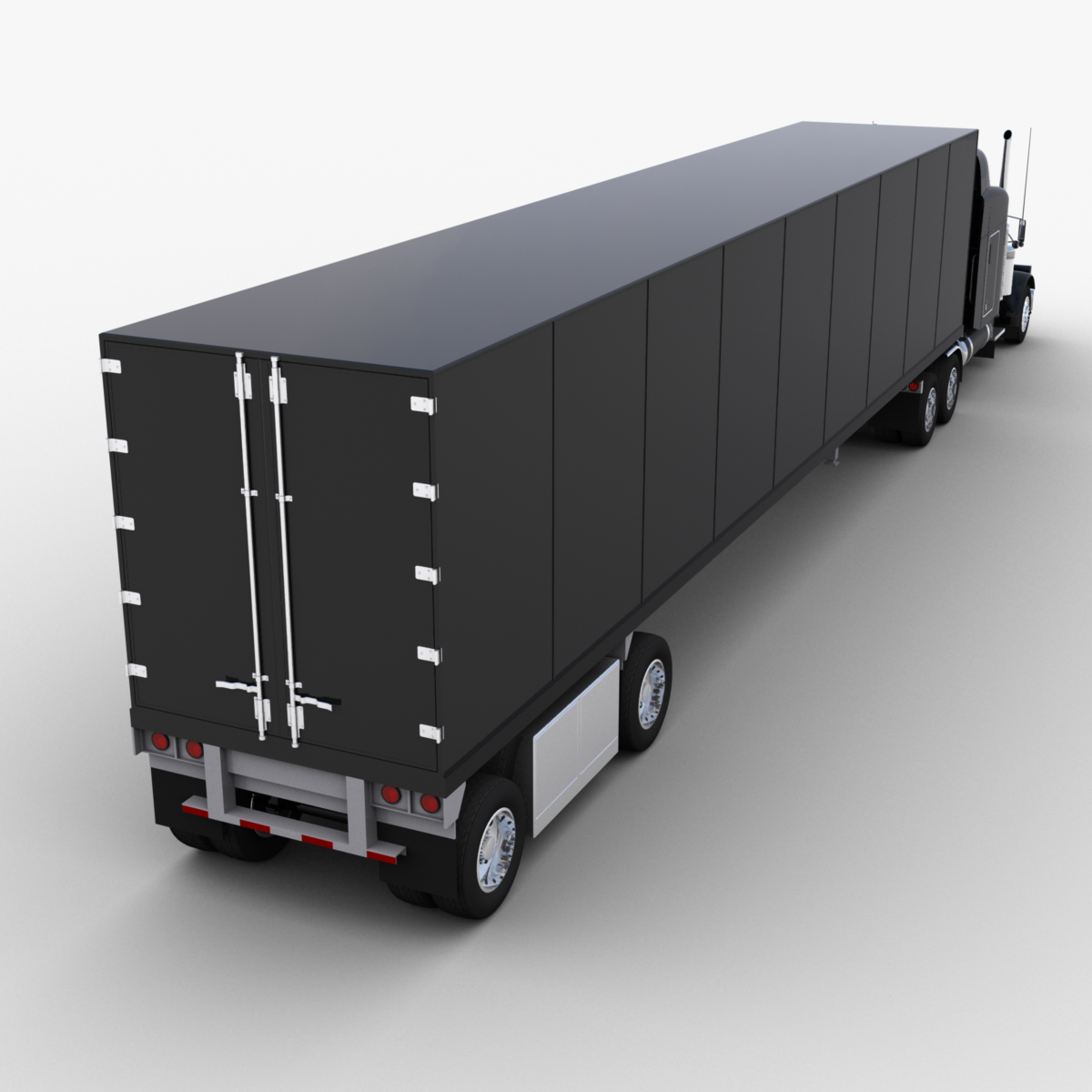 半卡车v2的集合3d模型