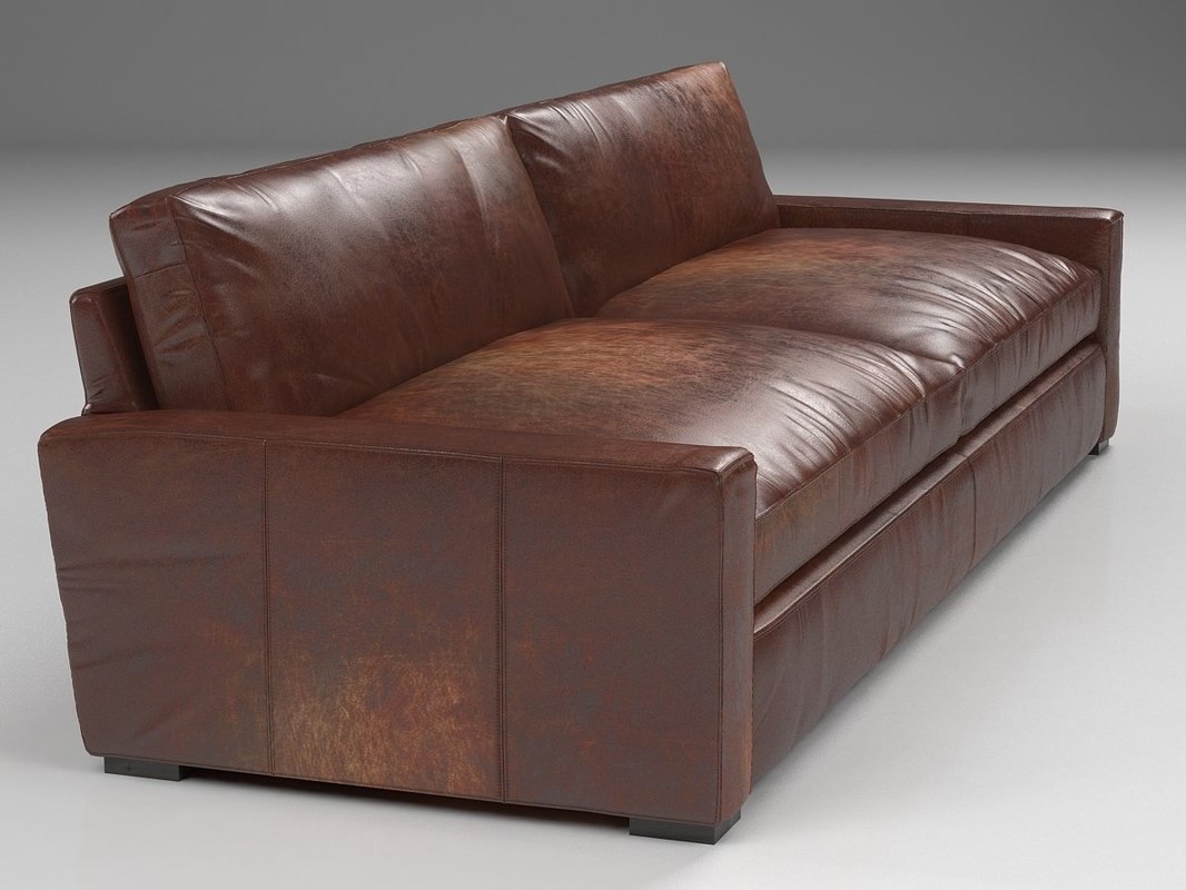 3d 10 Maxwell Leather Sofa Model, Maxwell Leather Chair