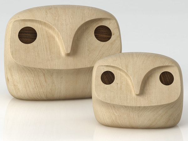 Menu Howdy Owl Scandi Designer Wooden decorative accessory SMALL 
