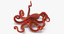 3D model octopus tentacles
