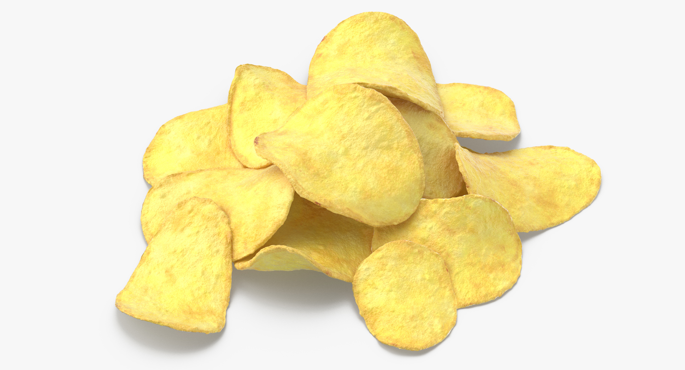 3d potato chips 02 model